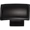 Jeffrey Alexander 1-1/2" Overall Length Matte Black Rectangle Annadale Cabinet Knob 435L-MB - alternate 4